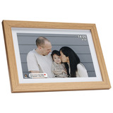 Denver PFF-1042LWMK2 Digitale fotolijst 10.1'' Houtkleur, 16 GB, USB-C, Wi-Fi