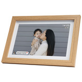 Denver PFF-1042LWMK2 Digitale fotolijst 10.1'' Houtkleur, 16 GB, USB-C, Wi-Fi
