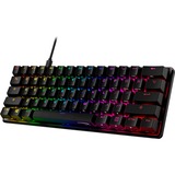 HyperX Alloy Origins 60, gaming toetsenbord Zwart, US lay-out, HyperX Red, RGB leds, Double shot PBT-keycaps