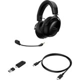 HyperX Cloud III S Wireless over-ear gaming headset Zwart, Pc, PlayStation 5, Nintendo Switch