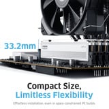 KLEVV 32 GB DDR5-5600 (2x 16 GB) Kit werkgeheugen Wit, KD5AGU880-56K300F, FIT V, XMP 3.0, EXPO