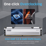 KLEVV FIT V 32 GB DDR5-5600 (2x 16 GB) werkgeheugen Wit, KD5AGU880-56K300F, XMP 3.0, EXPO