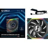 Lian Li UNI FAN SL120 LCD Wireless RGB case fan Zwart, 120 x 124.5 x 28 mm, PWM
