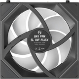 Lian Li UNI FAN SL-INF FLEX RGB case fans Zwart, 3 stuks, 120 x 124 x 28 mm, PWM