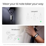 Plaud NotePin S dicteerapparaat Zilver, 64 GB, Bluetooth 5.2 / BLE (Bluetooth Low Energy) / Wi-Fi