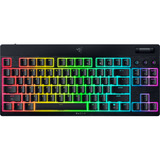 Razer BlackWidow V4 Low-profile, gaming toetsenbord Zwart, US lay-out, Razer Low-Profile Yellow, RGB leds, TKL