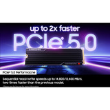 Samsung 9100 PRO Heatsink 1 TB SSD MZ-VAP1T0CW, PCIe Gen 5.0 x4, NVMe 2.0