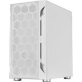 SilverStone SST-FAH1MW-G mini tower behuizing Wit | 3x USB-A | Tempered Glass