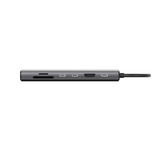 Sitecom 7 in 1 USB-C Power Delivery Multiport Adapter dockingstation Grijs