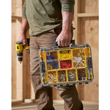 Stanley FATMAX PRO-STACK Organizer Compact gereedschapskist Zwart/geel
