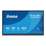 iiyama ProLite TN6505A-B1AG 64.5" 4K Ultra HD Public Display Zwart, VGA, HDMI, DisplayPort, USB-C, Audio, LAN, Touch