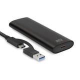 ACT Connectivity USB-C M.2 NVMe / PCIe SSD Behuizing, tool-free externe behuizing Grijs