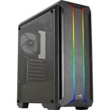 Aerocool Skyline A-BK-v1 midi tower behuizing Zwart | 4x USB-A | RGB | Window