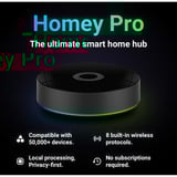 Athom Homey Pro (2026) + Ethernet adapter basisstation Zwart