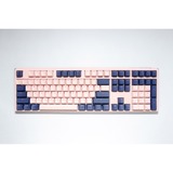 Ducky One 3 Fuji, toetsenbord Roségoud/donkerblauw, US lay-out, Cherry MX Red, PBT Double Shot, Hot-swappable