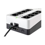 Eaton Power Quality 3S Gen2 FR (3S700F) ups Zwart/wit, 700 VA, 420 W, 4x FR, 4x FR alleen surge, USB‑laadpoorten