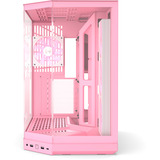 HYTE Y50 RGB Strawberry Milk midi tower behuizing Lichtroze | 2x USB-A | 1x USB-C | RGB | Tempered Glass