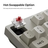 Keychron C2 Pro-M3, toetsenbord Grijs, US lay-out, Keychron Super Brown, RGB leds, OSA Double-Shot PBT, hot swap, 8000 Hz