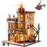 Lumibricks Steampunk World - Steampunk Flying Club Constructiespeelgoed F9050