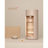 Mysoda Glassy Latte bruiswatertoestel Beige, Excl. CO2-gascilinder - met glazen en PET fles