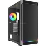 Sharkoon AK4W RGB Strip midi tower behuizing Zwart | 2x USB-A | 1x USB-C | RGB | Tempered Glass