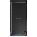 Sharkoon AK4W RGB Strip midi tower behuizing Zwart | 2x USB-A | 1x USB-C | RGB | Tempered Glass