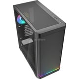 Sharkoon AK4W RGB Strip midi tower behuizing Zwart | 2x USB-A | 1x USB-C | RGB | Tempered Glass