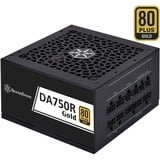 SilverStone DA750R Gold modulaire 750 watt voeding  Zwart, 4x PCIe, ATX3.0
