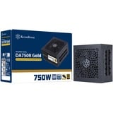 SilverStone DA750R Gold modulaire 750 watt voeding  Zwart, 4x PCIe, ATX3.0