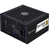SilverStone DA750R Gold modulaire 750 watt voeding  Zwart, 4x PCIe, ATX3.0