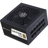 SilverStone , 750 Watt voeding  Zwart
