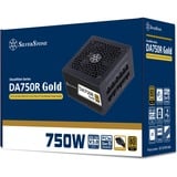 SilverStone , 750 Watt voeding  Zwart