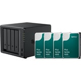 Synology DiskStation DS925+ incl. 4x Synology HAT3310 8 TB harde schijf nas Zwart, 2x 2.5GbE LAN, 2x USB 3.2 Gen 1