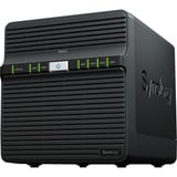 Synology Synology DS423 incl. 4x Synology HAT3300-4T 4 TB harde schijf nas Zwart, 2x RJ-45, 2x USB-A 3.2 (5 Gbit/s)