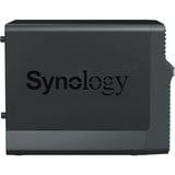 Synology Synology DS423 incl. 4x Synology HAT3300-4T 4 TB harde schijf nas Zwart, 2x RJ-45, 2x USB-A 3.2 (5 Gbit/s)