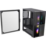 Thermaltake Versa T26 TG ARGB midi tower behuizing Zwart | 2x USB-A | RGB | Window