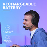 Trust GXT 493 Carus Draadloze  over-ear gaming headset Zwart, 2.4GHz | Bluetooth | Audio (3.5mm)