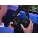 Trust GXT 493 Carus Draadloze headset over-ear gaming headset Zwart, 2.4GHz, Bluetooth, Audio (3.5mm)