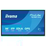 iiyama Prolite TE9813A-B2AG 97.5" 4K Ultra HD Public Display Zwart, HDMI, DisplayPort, Audio, LAN, USB, WiFi-6E, Bluetooth 5.0, Android, Touch