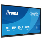 iiyama Prolite TE9813A-B2AG 97.5" 4K Ultra HD Public Display Zwart, HDMI, DisplayPort, Audio, LAN, USB, WiFi-6E, Bluetooth 5.0, Android, Touch