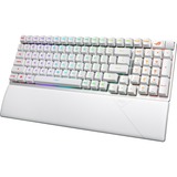 ASUS ROG STRIX SCOPE II 96 RX Wireless, gaming toetsenbord Wit, US lay-out, ROG RX Red, 96%, RGB leds, Hot-swappable, PBT Double-shot, Bluetooth / 2.4GHz / USB 2.0