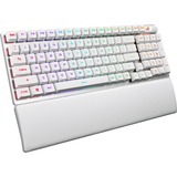 ASUS ROG STRIX SCOPE II 96 RX Wireless, gaming toetsenbord Wit, US lay-out, ROG RX Red, 96%, RGB leds, Hot-swappable, PBT Double-shot, Bluetooth / 2.4GHz / USB 2.0