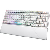 ASUS ROG Strix Scope II 96 RX Wireless RGB mechanisch gaming toetsenbord Wit, US lay-out (QWERTY), ROG RX Red, 96%, RGB leds, 96%, Hot-swappable, PBT Double-shot, Bluetooth / 2.4GHz / USB 2.0