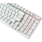 ASUS ROG Strix Scope II 96 RX Wireless RGB mechanisch gaming toetsenbord Wit, US lay-out (QWERTY), ROG RX Red, 96%, RGB leds, 96%, Hot-swappable, PBT Double-shot, Bluetooth / 2.4GHz / USB 2.0