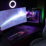Arozzi Arena Gaming Desk - Dark Grey Zwart/donkergrijs