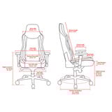 Arozzi Vernazza SoftPU - Black/Red gamestoel Zwart/rood