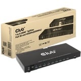 Club 3D 1 to 8 HDMI Splitter Full 3D and 4K60Hz (600MHz) Zwart