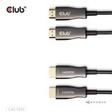 Club 3D HDMI Hybrid AOC Cable 8K60Hz/4K120Hz, 50 m kabel Zwart