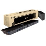 Club 3D USB-C 3.2 Gen1 Triple Display Dynamic PD dockingstation Zwart, 100 W