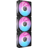 Corsair FRAME 4000D + RX120 MAX Thick Triple Pack bundel midi tower behuizing Zwart | 2x USB-A | 1x USB-C | Tempered Glass